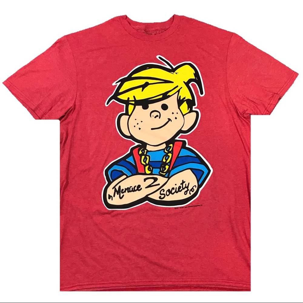 Men’s “Menace 2 Society” tee. Sizes Medium, Large, and XL.
